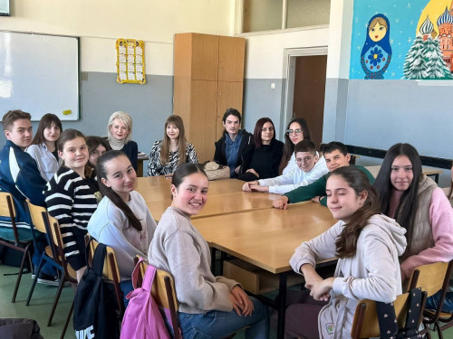 Students from Ivanovo State University attended a Russian language lesson in Pale (Republic of Srpska) 