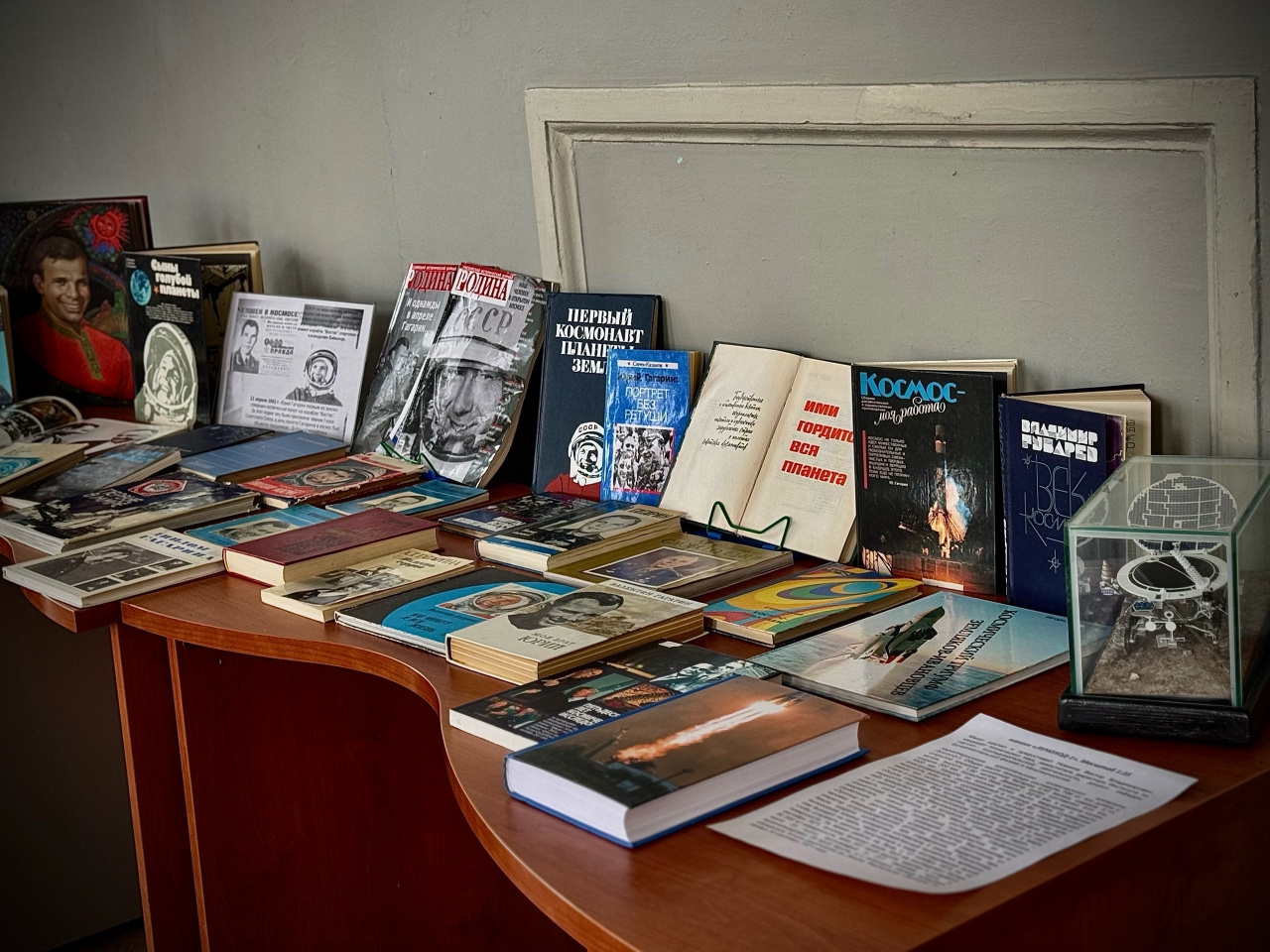 В читальном зале Ивановского государственного университета открылась выставка, приуроченная к празднованию Дня космонавтики.