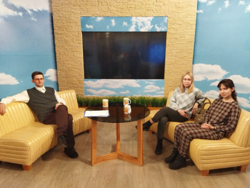 Студенты ИвГУ в студии «Ивтелерадио»