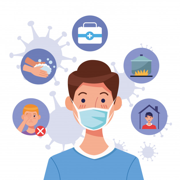 What should I do if someone in my family has the flu or a coronavirus disease?